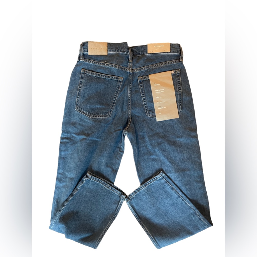NWT Everlane Women's The Summer Slouch Denim Jeans No Stretch Blue Size 26